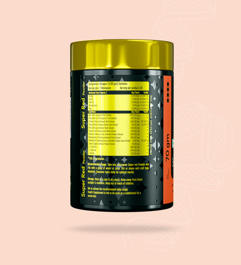 Super Red Powder Supplement Ingredients Details