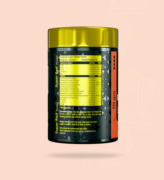 Super Red Powder Supplement Ingredients Details