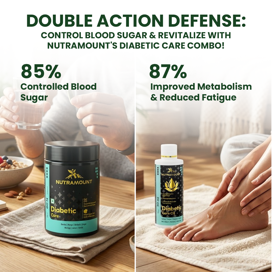 Nutramount Diabetic Care combo for blood sugar and metabolism support.
