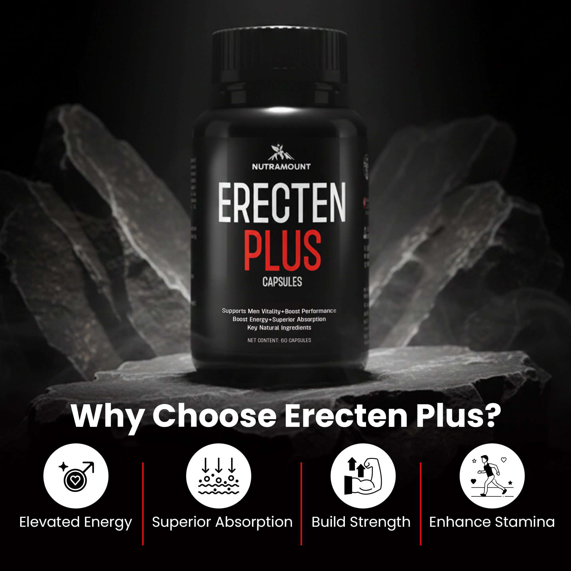 Erecten Plus Capsules (60ct) product details